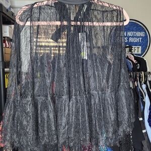 Elegant Sheer Lace Top